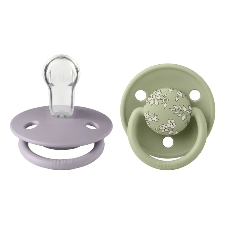 Bibs Tétines en silicone Bibs x Liberty - Set de 2 | Sauge