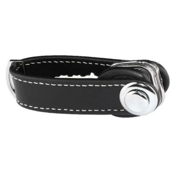Key Organizer Leather Key Holder Key Ring Black