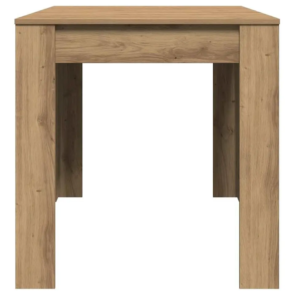 vidaXL Eettafel - Artisanaal eiken - Bewerkt hout - 140x74.5x76 cm