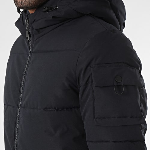 Parka Capuche Bleu Marine