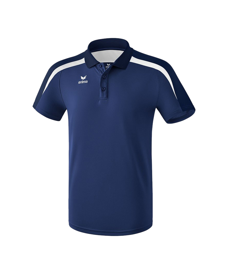 Erima Liga 2.0 Poloshirt Dunkelblau Weiss