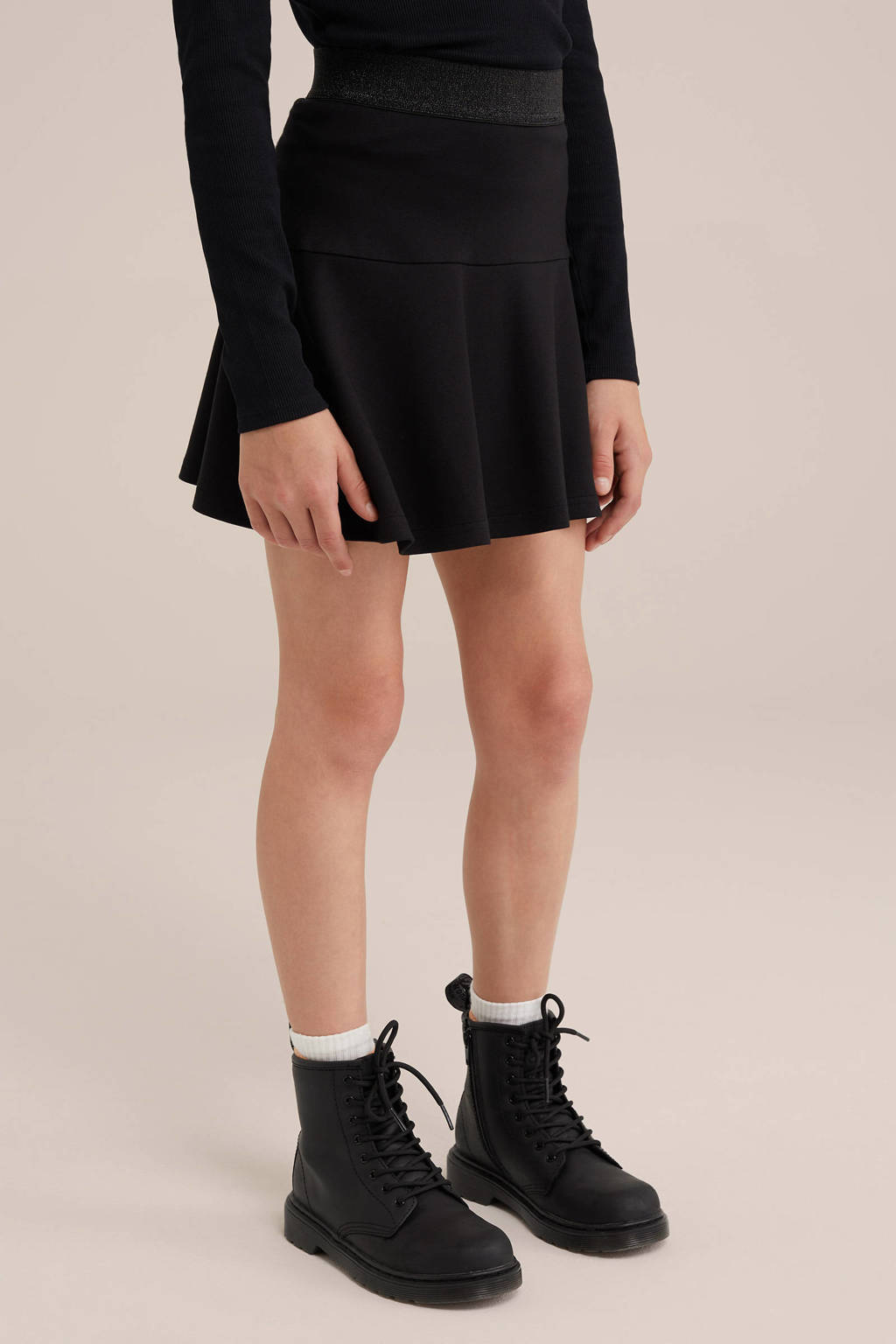 WE Fashion a-lijn rok zwart