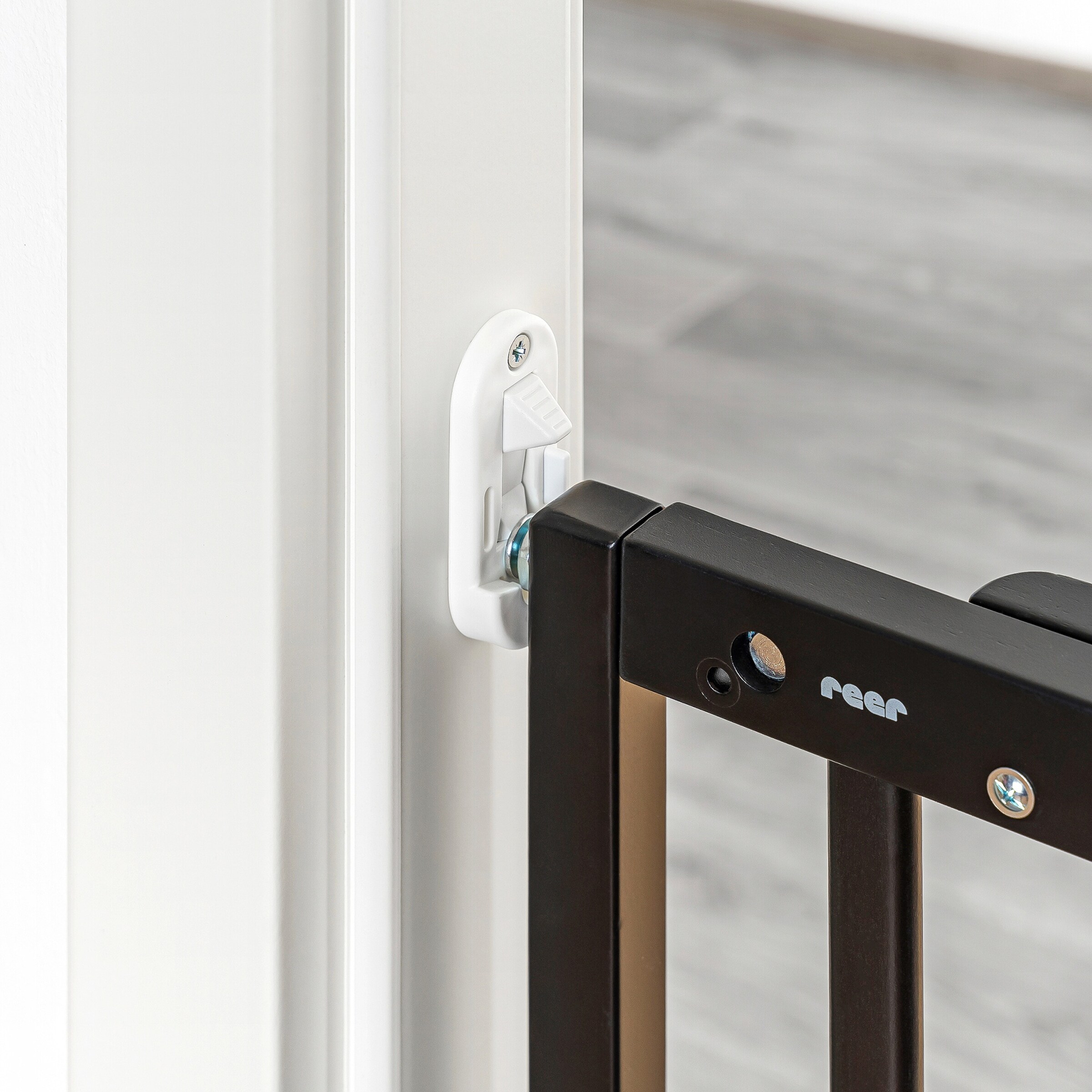 reer Tür- und Treppenschutzgitter Baukasten Schraubgitter schwarz