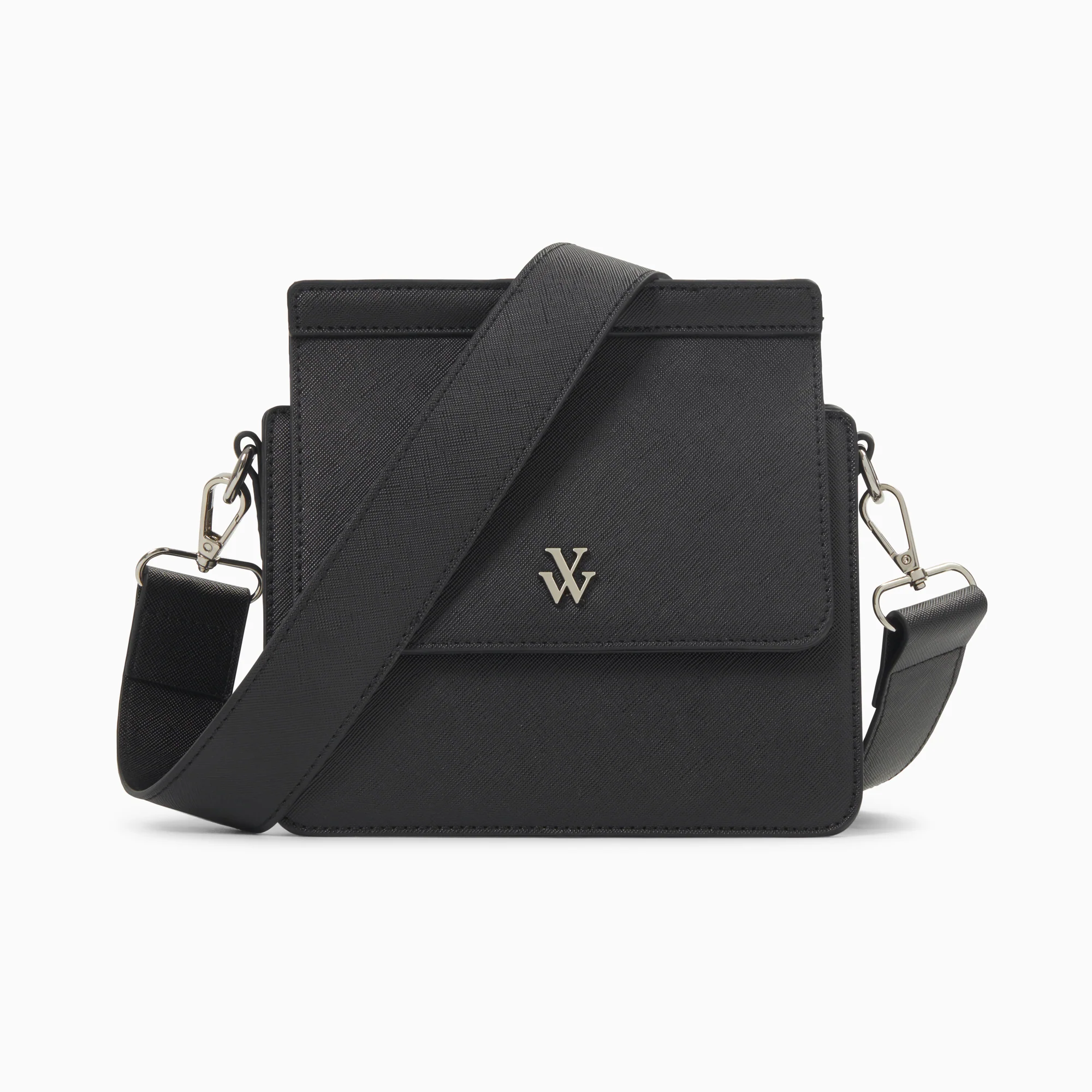 Sacs-Mini sac trapèze Aurélie noir à bandoulière