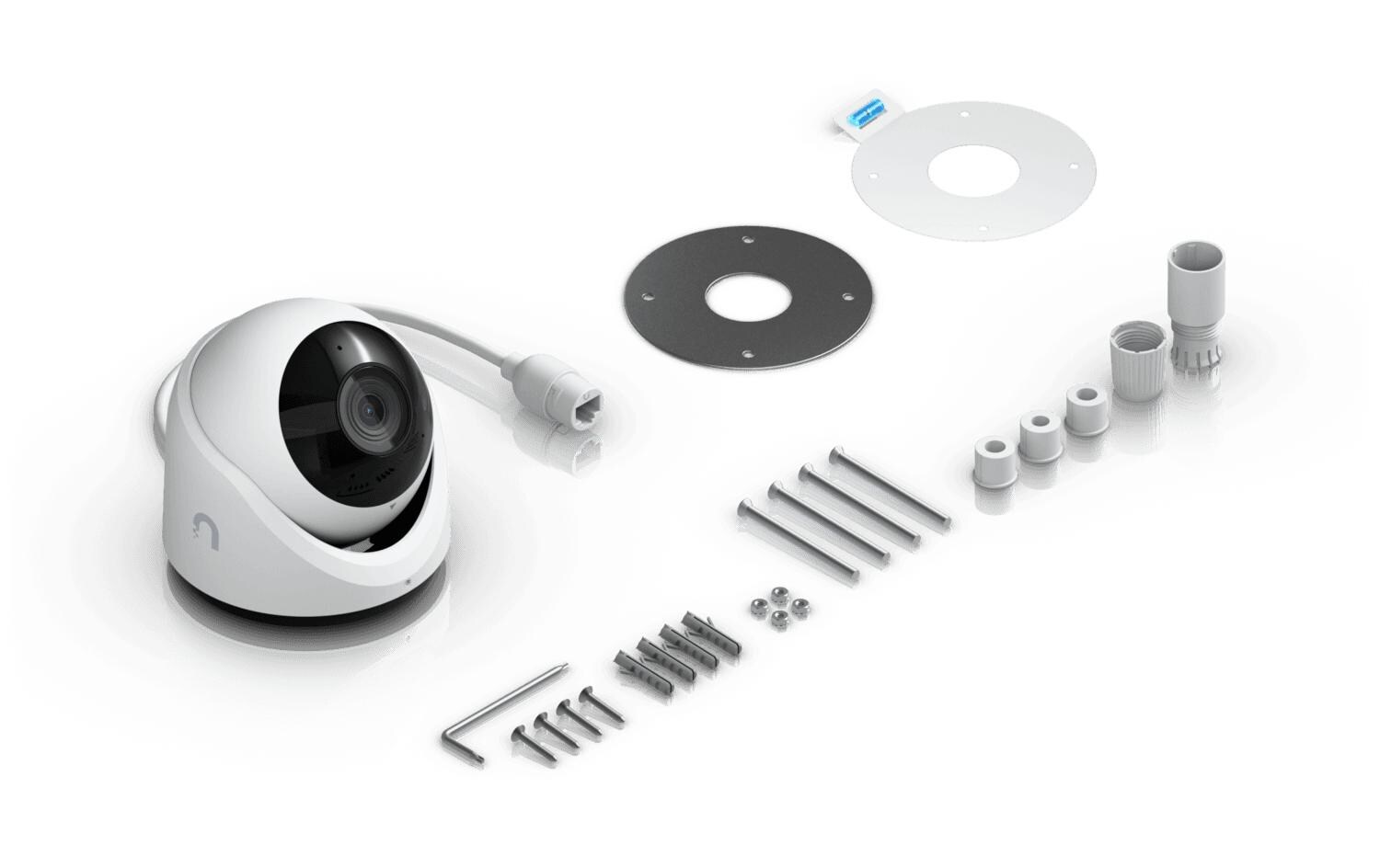 Netzwerkkamera G6 Turret Weiss<br>4K KI-Kamera mit wetterfester IP66-Zertifizierung und vielseitiger Montageoption