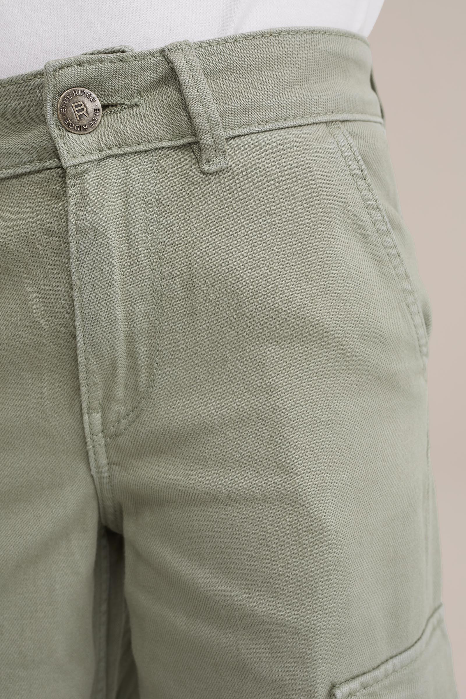 Meisjes cargobroek Blue Ridge Pastelgroen