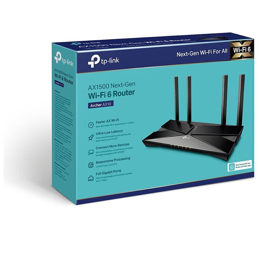 TP-Link Routeur Archer AX10 WiFi AX1500 double bande