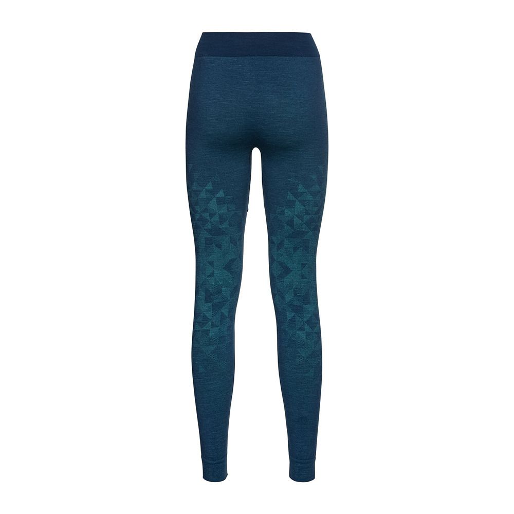 Odlo KINSHIP PW 200 - Collant Femme blue wing teal melange