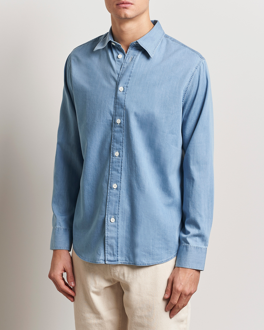 NN07 Colby Denim Shirt Bleached Indigo