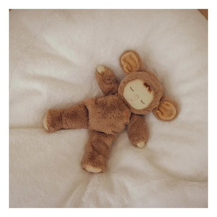 Olli Ella Doudou Cozy Dinkums Souris | Marron