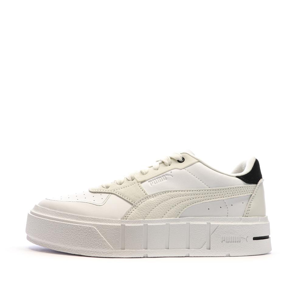 Puma Baskets Blanches/Ecru Femme Puma Cali Court Pure