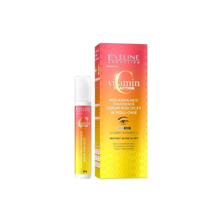 Eveline Vitamin C 3x Action Brightening and Cooling Eye Serum im Roll-on 15 ml