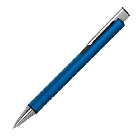 Macma Kugelschreiber aus Metall mit extravagantem Clip, Farbe: blau