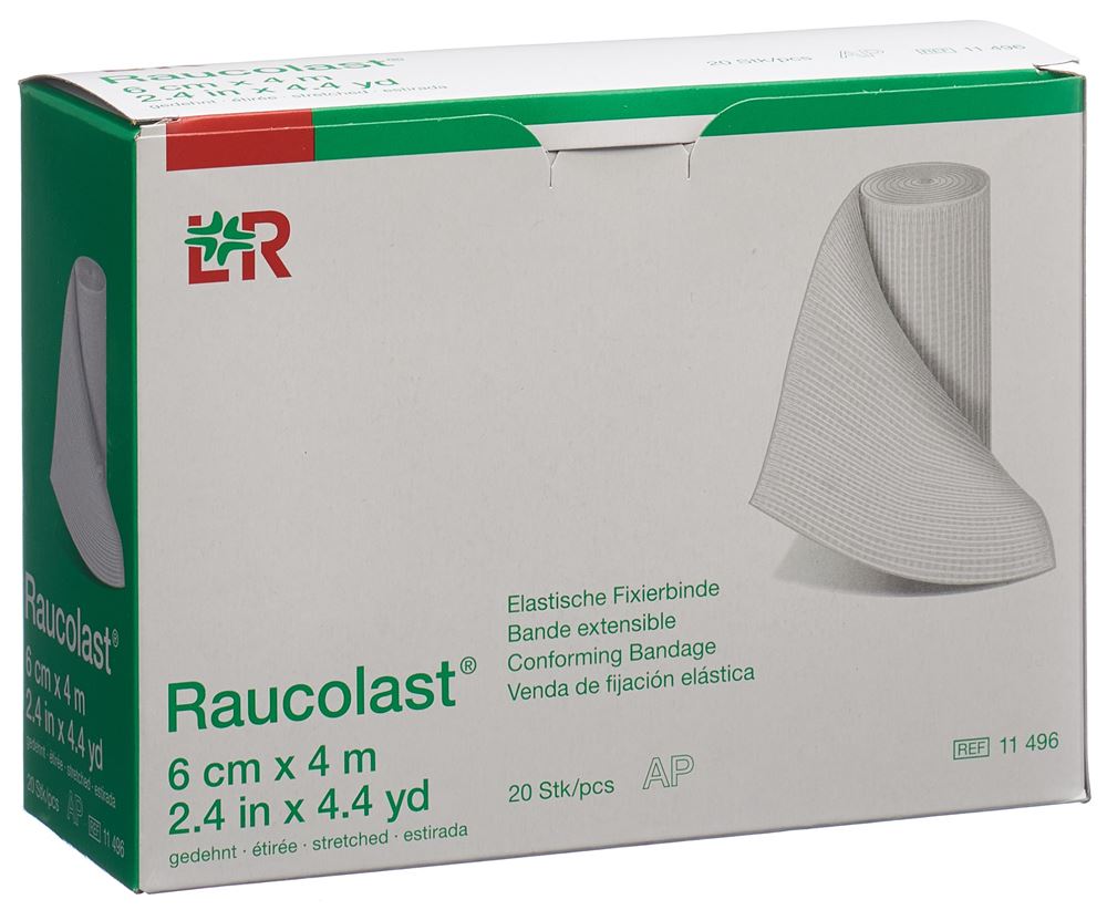 RAUCOLAST elastische Fixierbinde<br>20 Stück, 6cmx4m