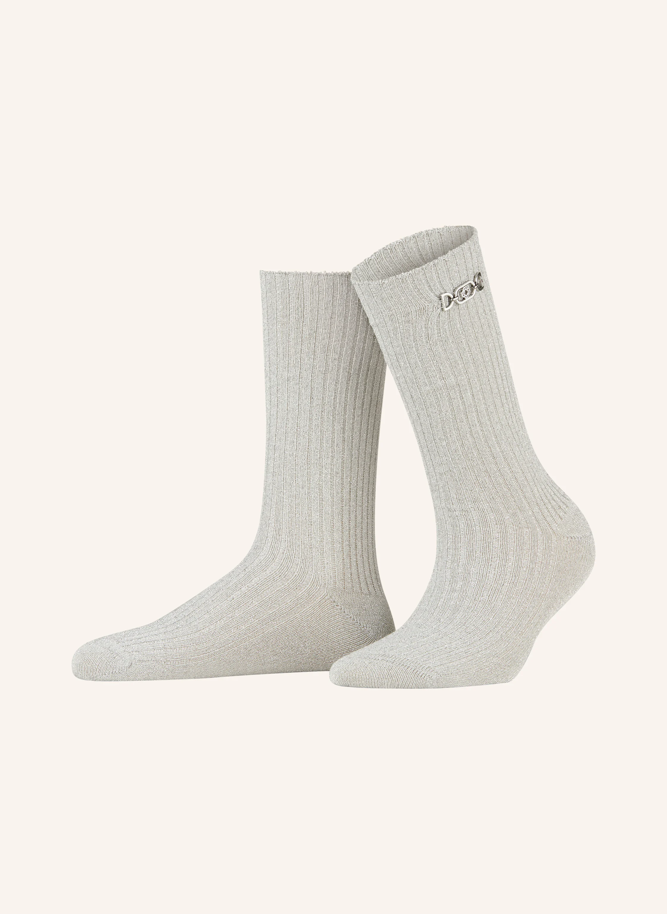 maje Socken mit Glitzergarn