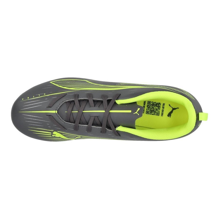 PUMA Ultra 5 Play FG/AG Audacity - Matte Aged Silver/Jaune/Argenté Enfant
