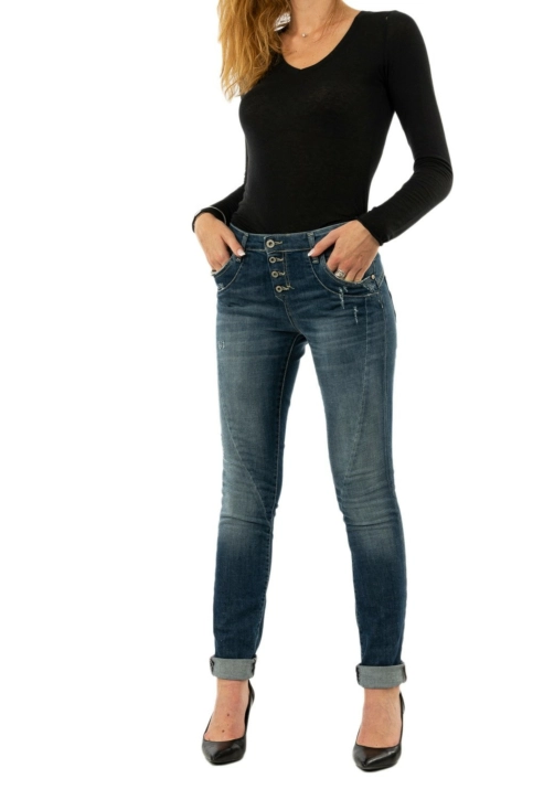 pantalons please p24i 1670 blue denim