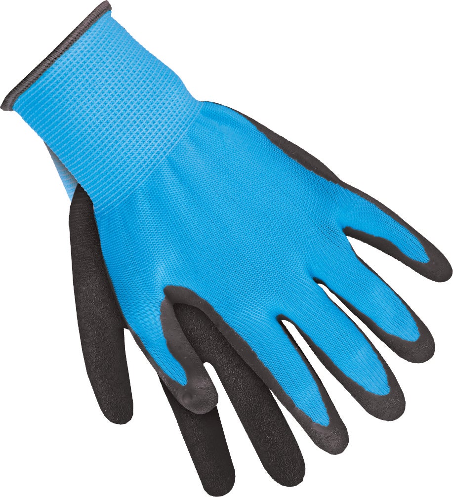 Intratuin tuinhandschoenen maat L foam/latex blauw