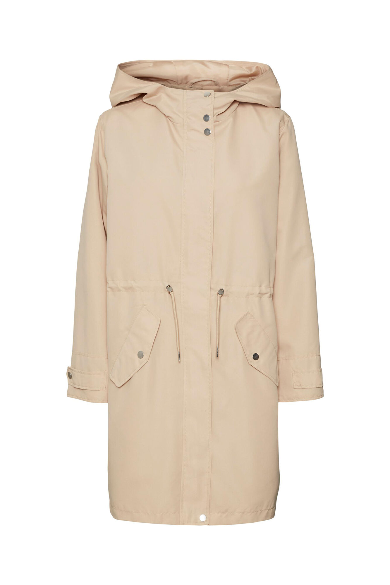 Parka leve com capuz Curve - Marrom