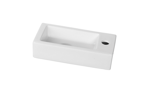SCHADEMODEL: Mueller keramische fontein 36x18cm wit rechts
