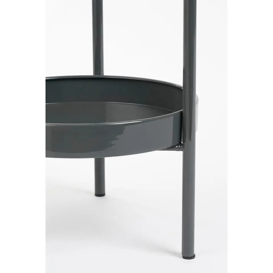 Mica Decorations Colyn Bloempot - H60 x Ø19 cm - IJzer - Zwart