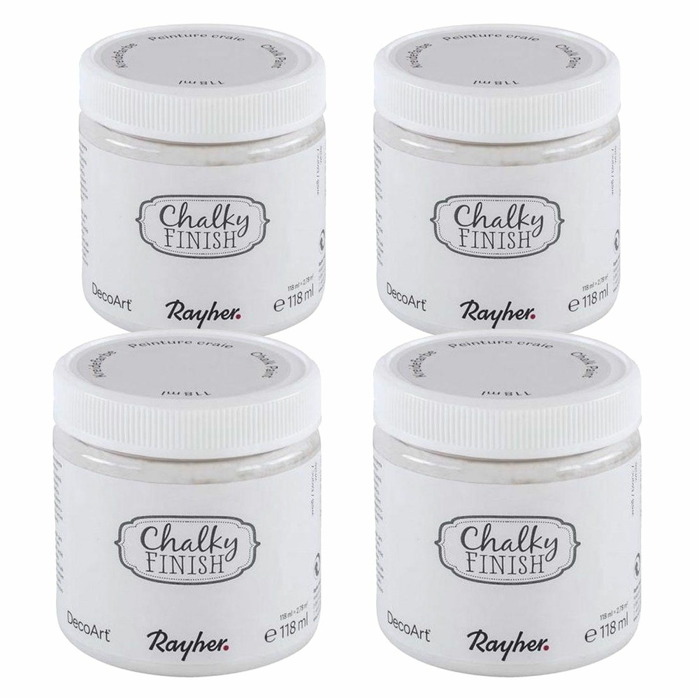 Peinture craie chalky finish 472 ml - blanc