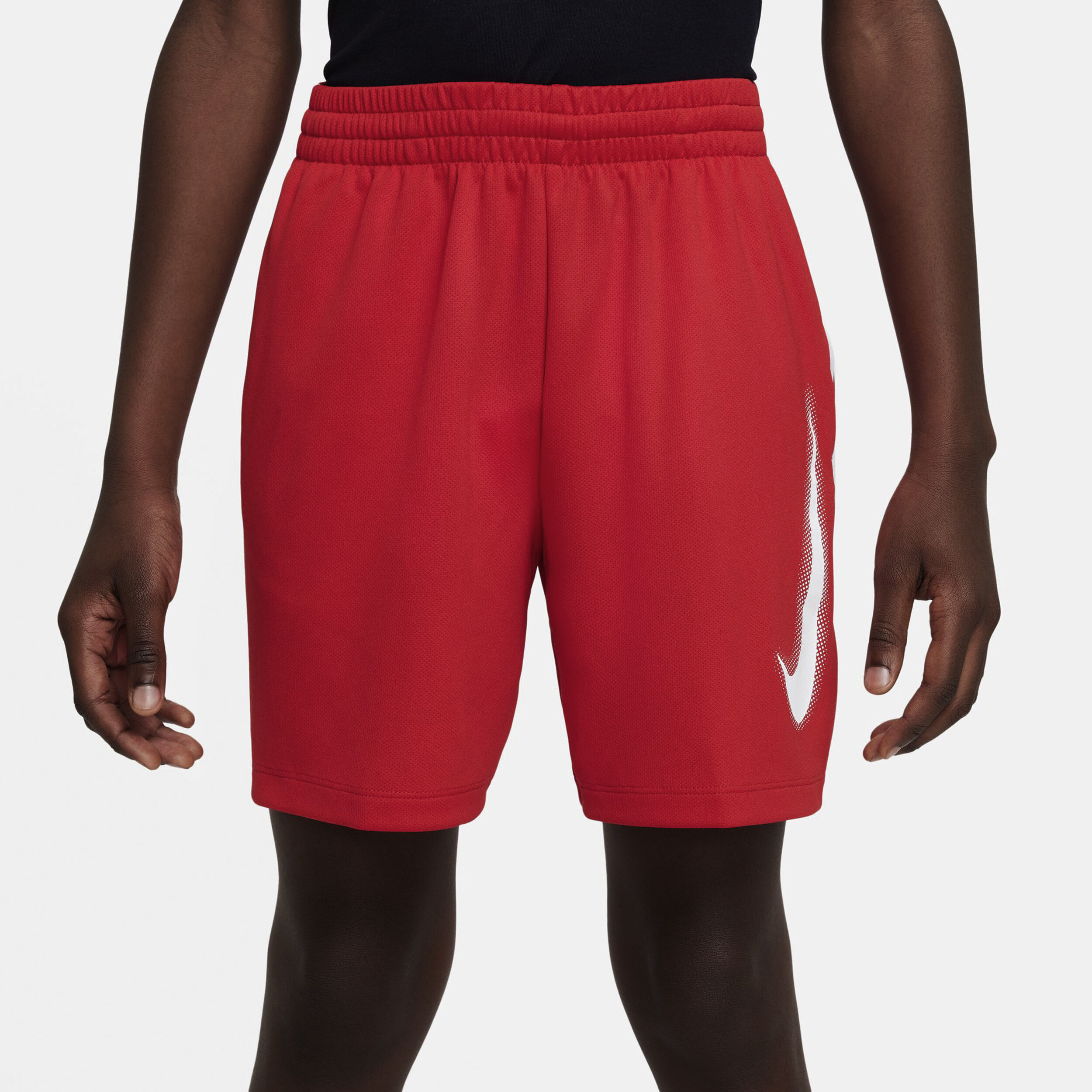 Nike Dri-Fit Graphic Shorts Garçons - Rouge , Blanc