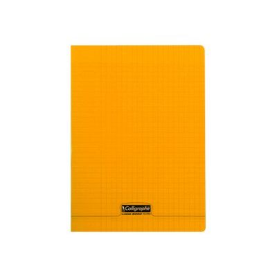 Calligraphe 8000 - Cahier polypro A4 (21x29,7 cm) - 96 pages - grands carreaux (Seyes) - orange