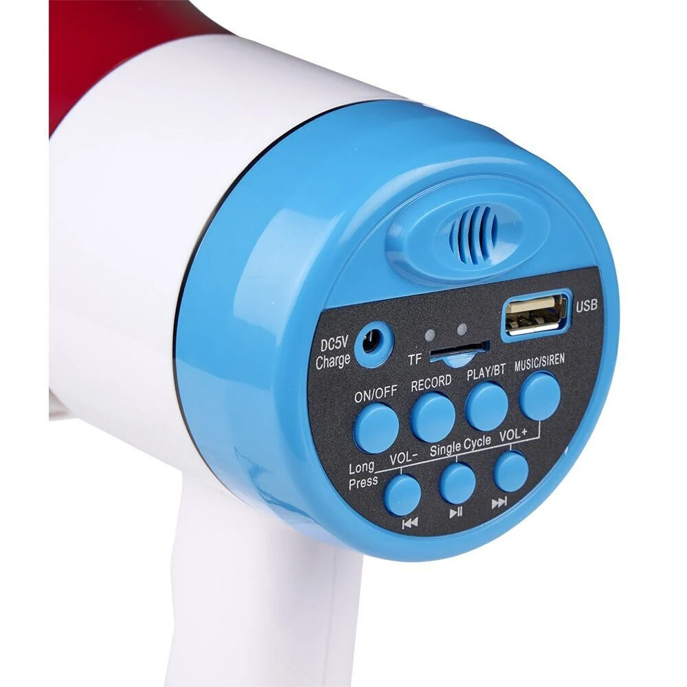 Mégaphone enceinte 20W bleu