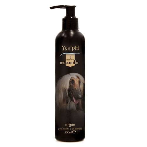 Sim! Máscara de óleo de argan com pH neutro para cães.