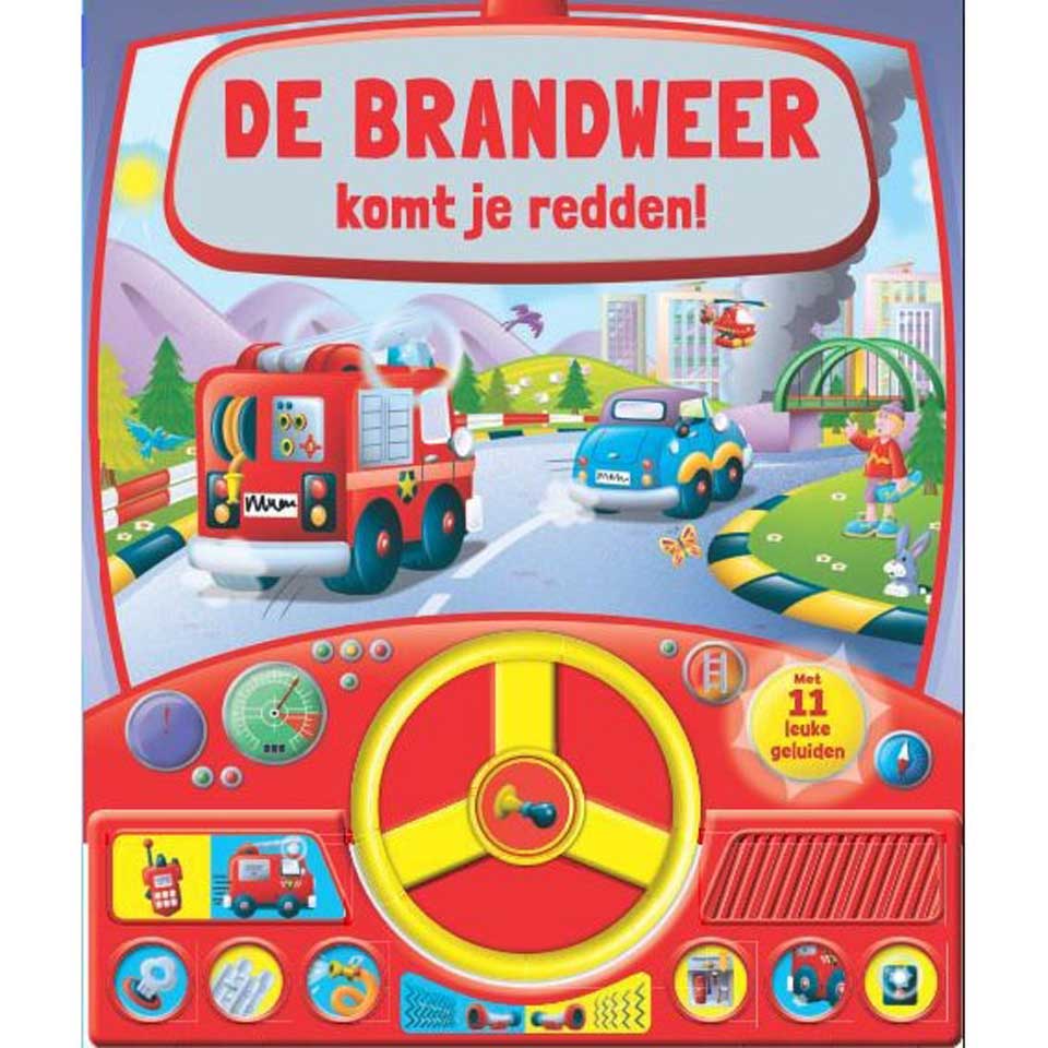 De brandweer komt je redden geluidenboek