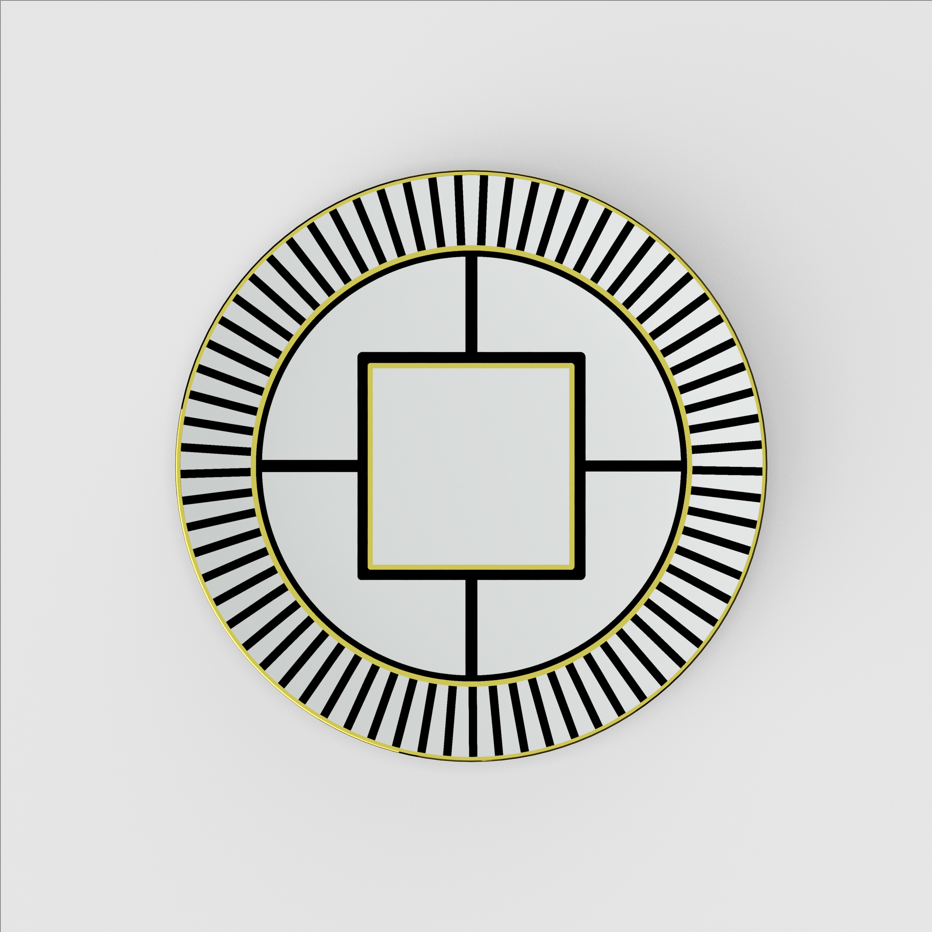 MetroChic Appetizer and dessert plate Multi-colored, 8.7'', Premium Bone Porcelain