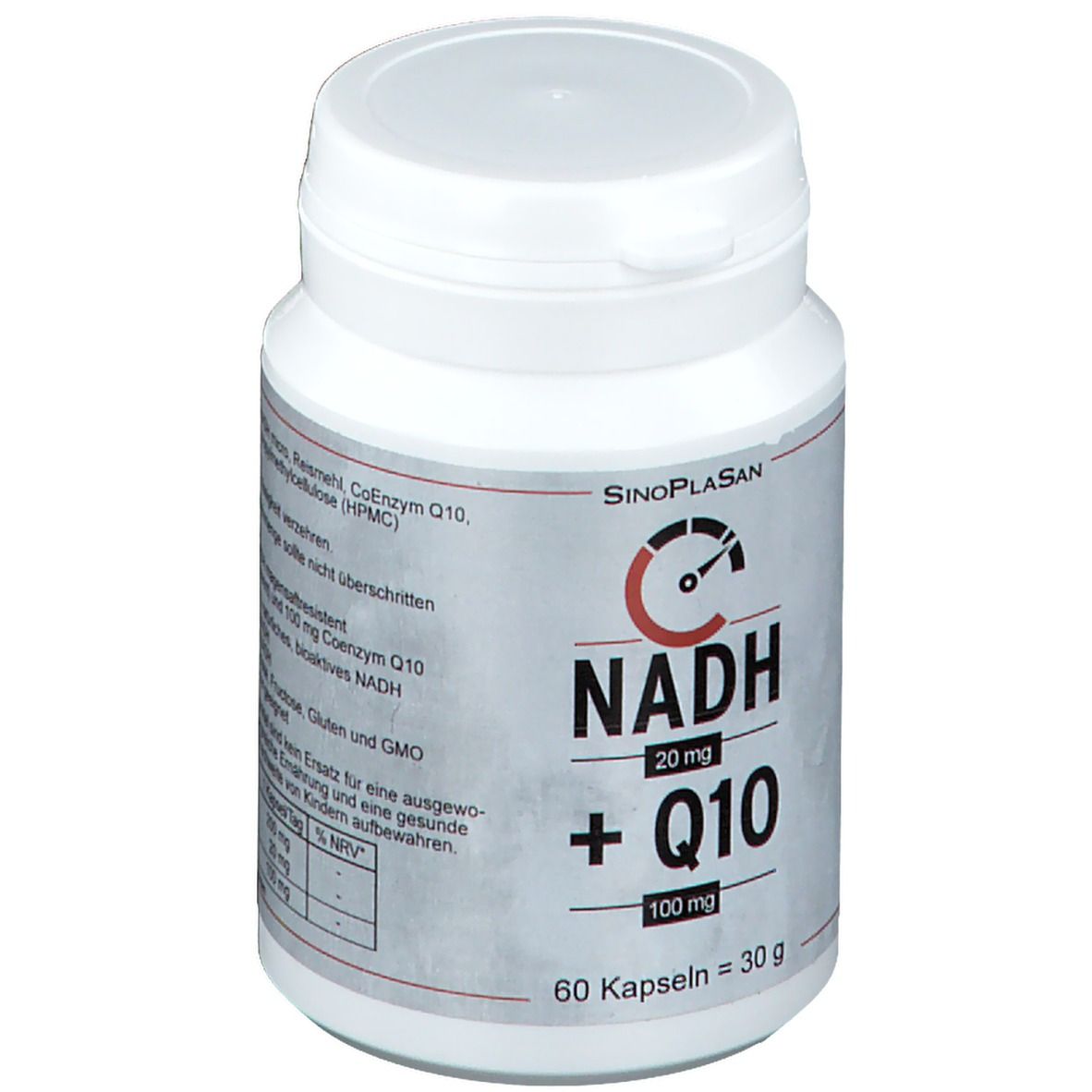 SinoPlaSan NADH 20 mg + Q10 100 mg