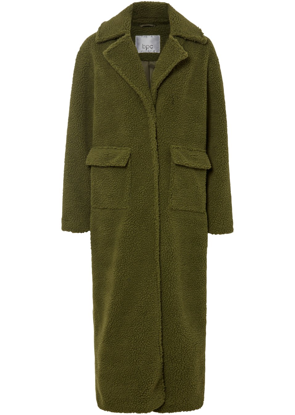 Manteau en maille peluche avec poches