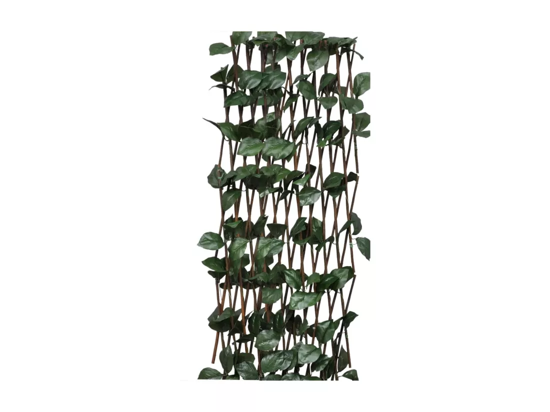 Cl?tures à treillis de saule 5pcs feuille artificielle 180x30cm