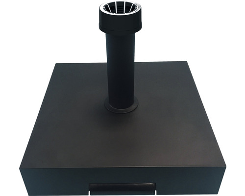 Parasolhouder 40kg kunststof zwart