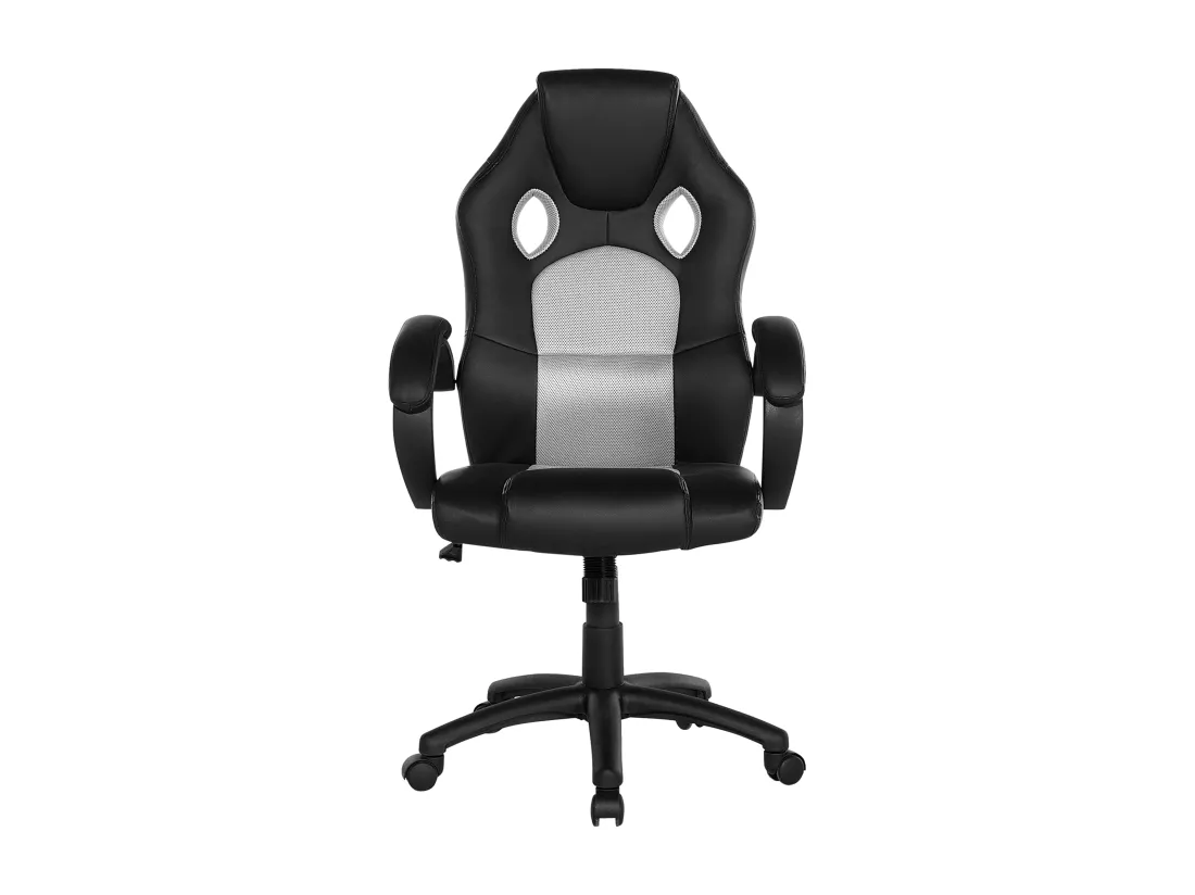 Chaise de bureau FIGHTER Cuir PU Gris clair
