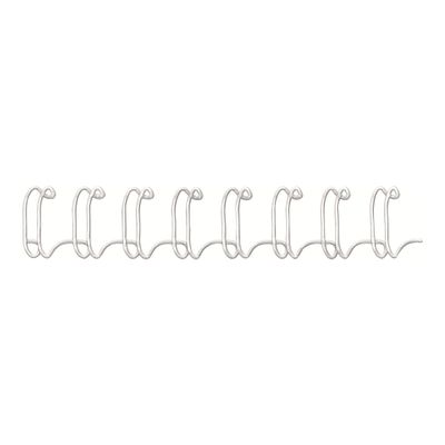 Fellowes - 100 anneaux de reliure en métal - 8 mm - jusqu'à 50 feuilles - blanc