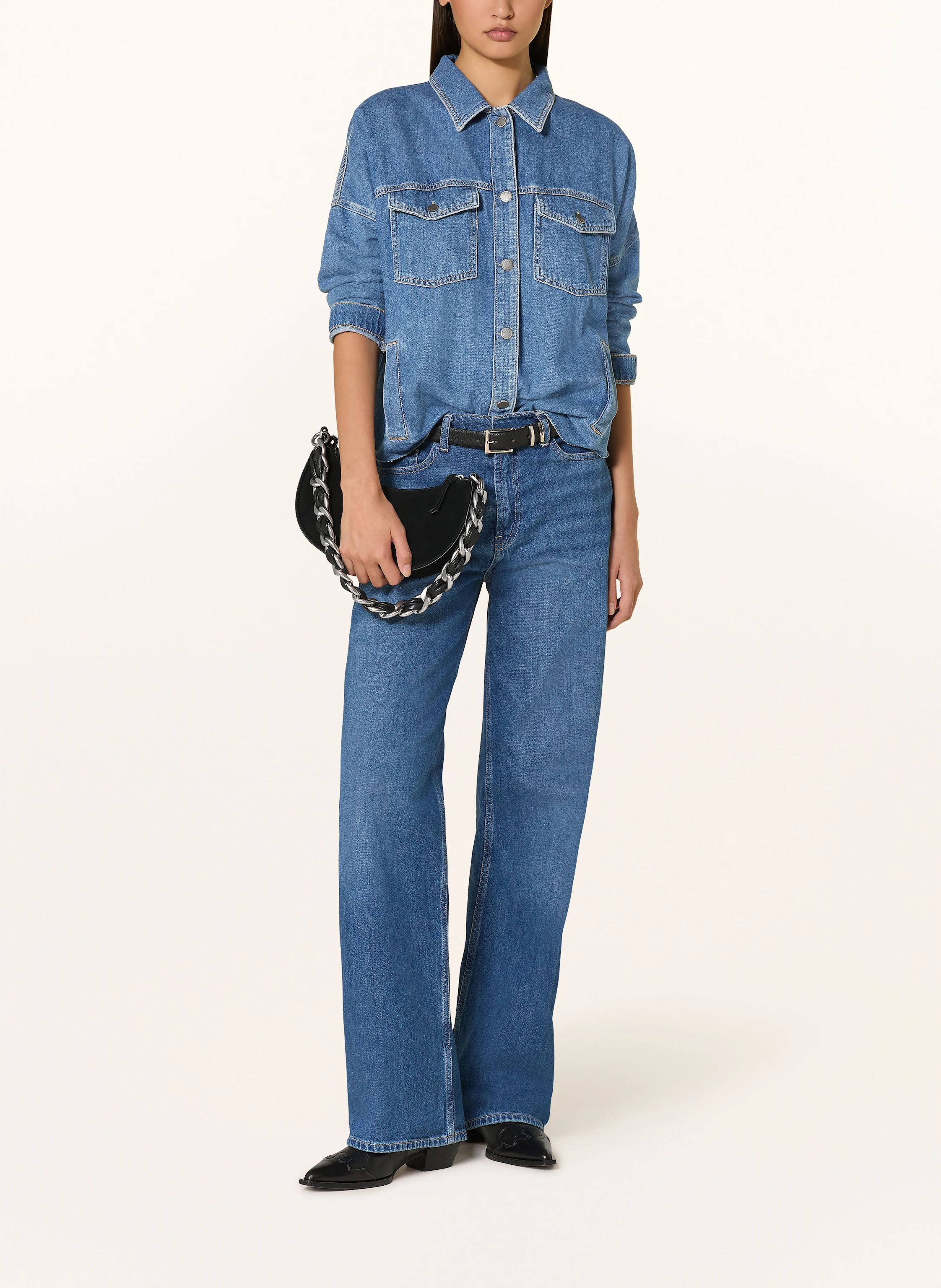 LIU JO Jeansjacke mit Schmucksteinen