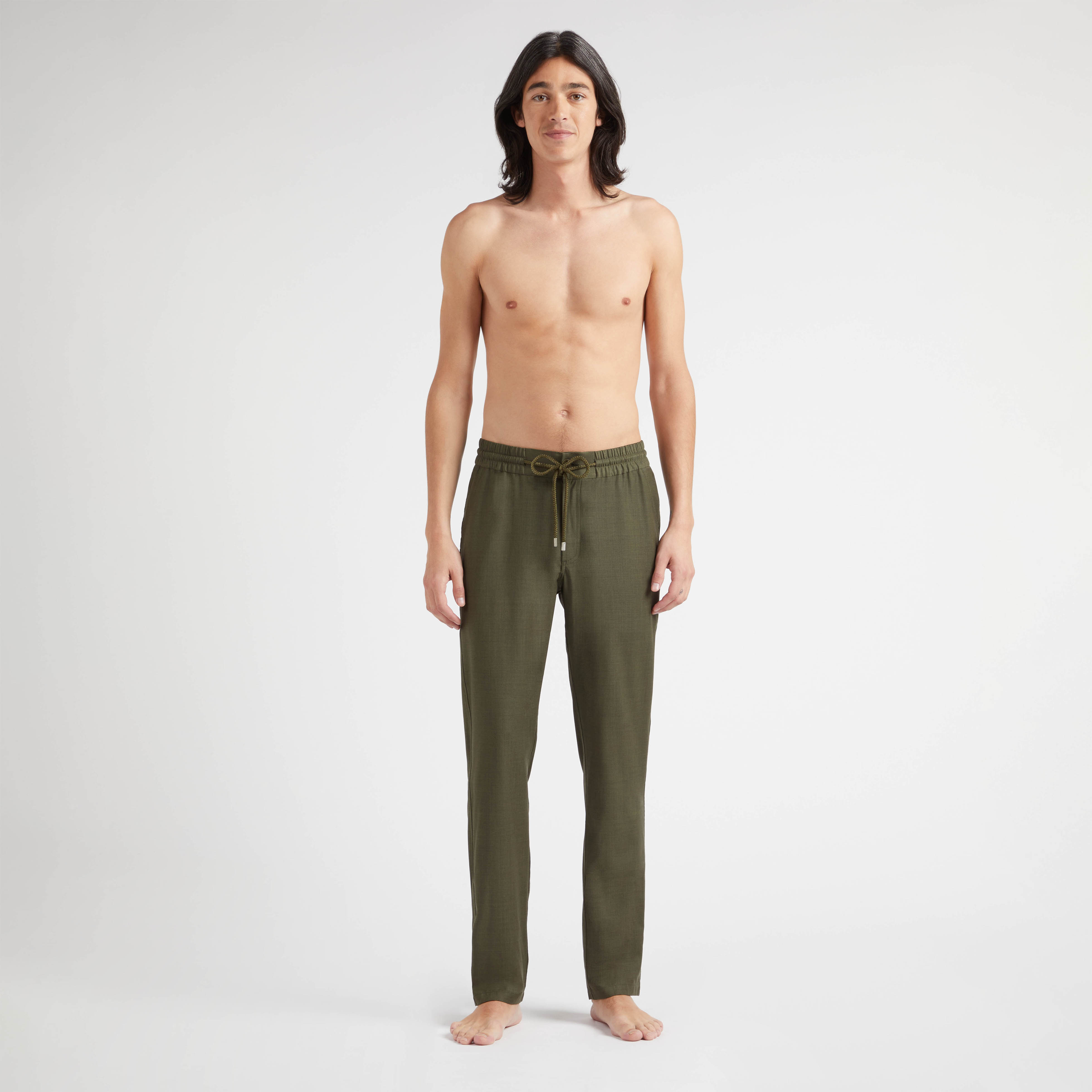 Pantalon en Laine Homme Uni