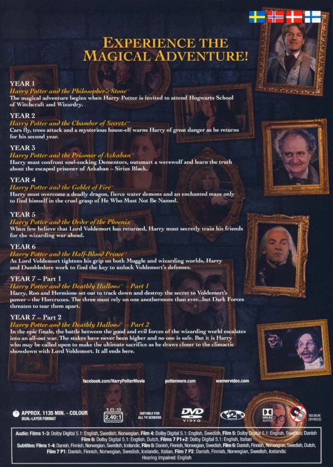 Harry Potter: Den Komplette 8-films Kollektion (8-disc) - DVD