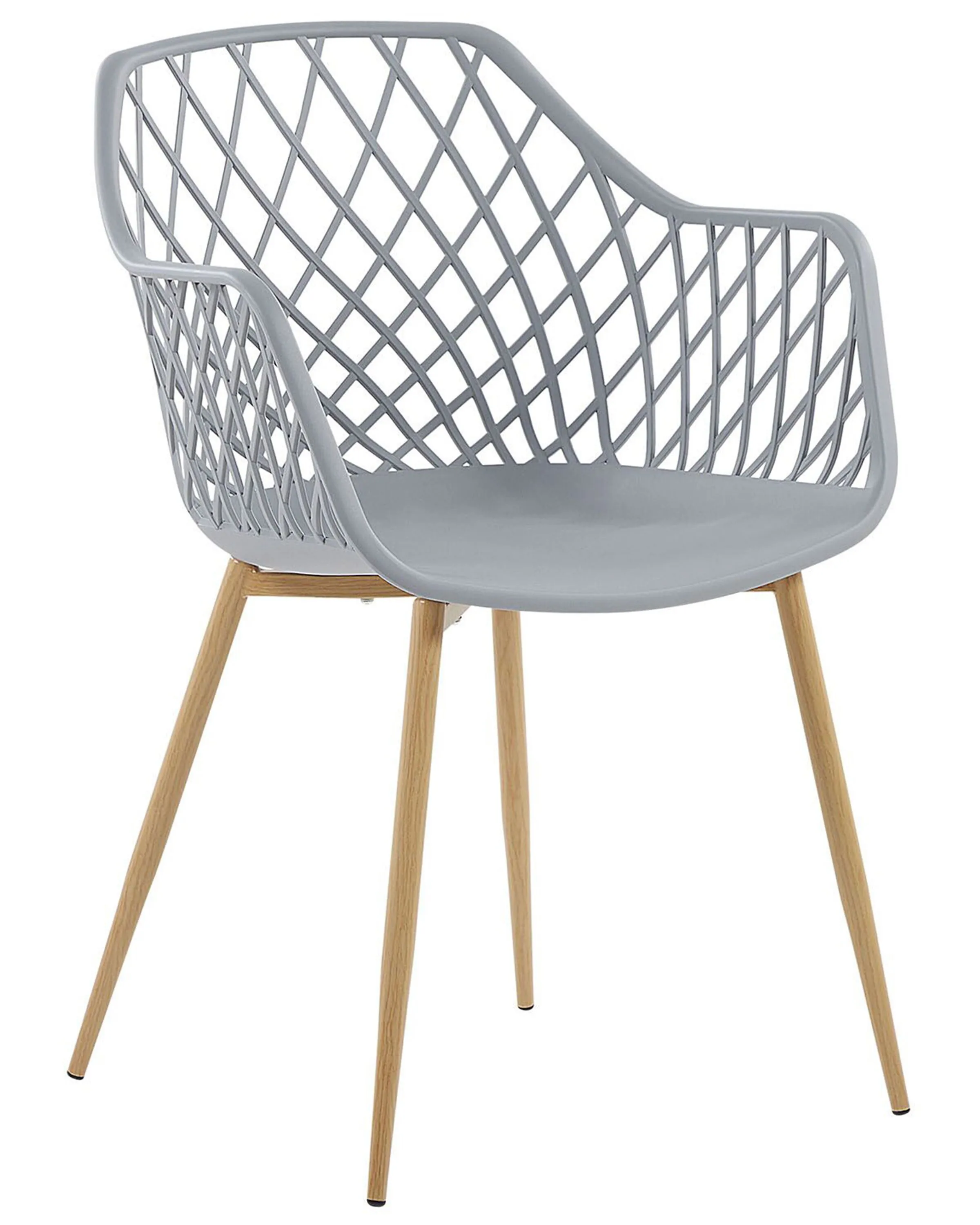 Set van 2 eetkamerstoelen NASHUA Lichtgrijs