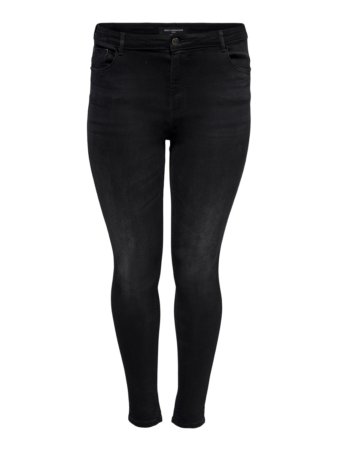 CARLAOLA Mittlere Taille Skinny Fit Jeans Black Denim