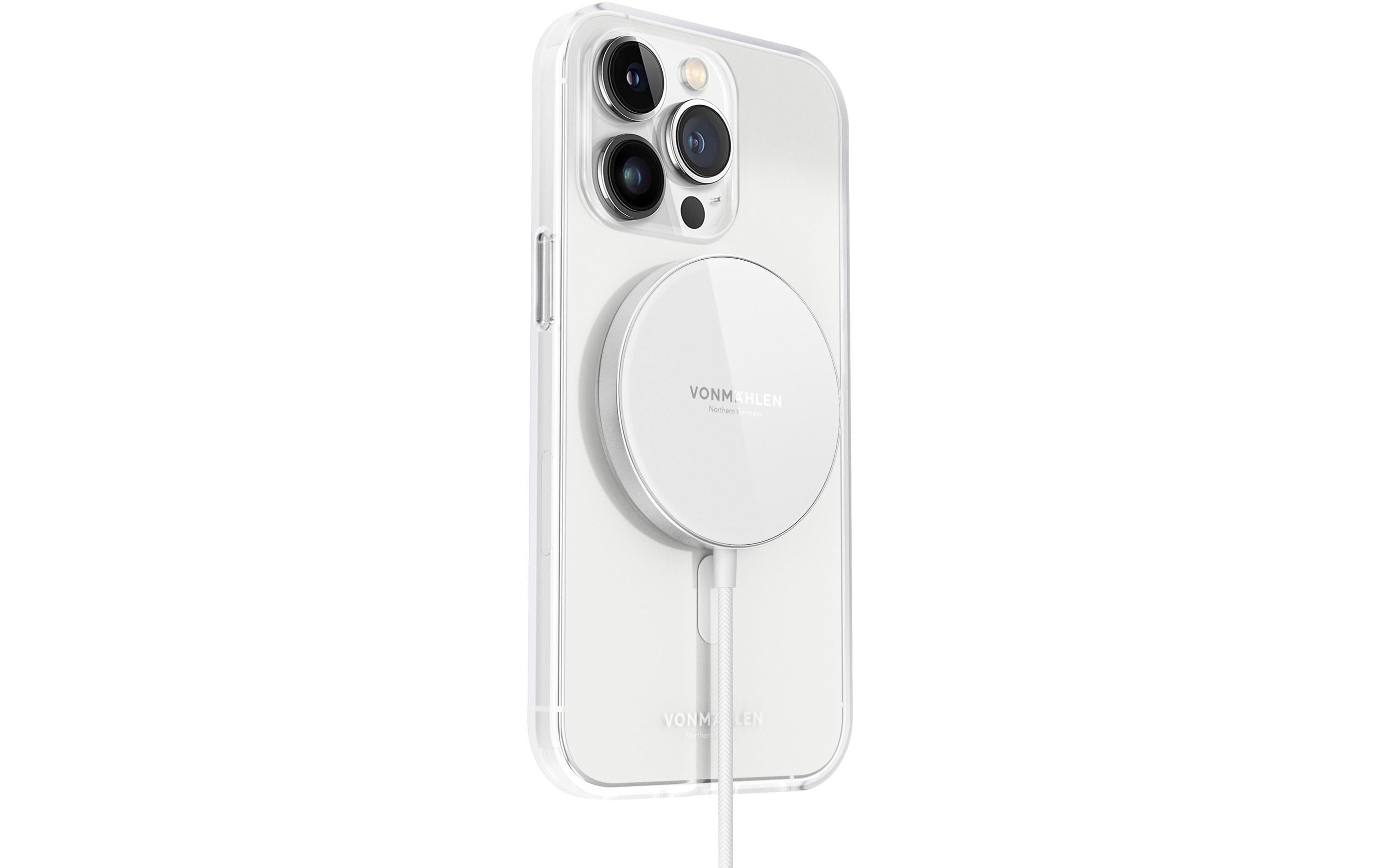 Wireless Charger Aura Mini WhiteDrahtloses Ladegerät in minimalistischem Design