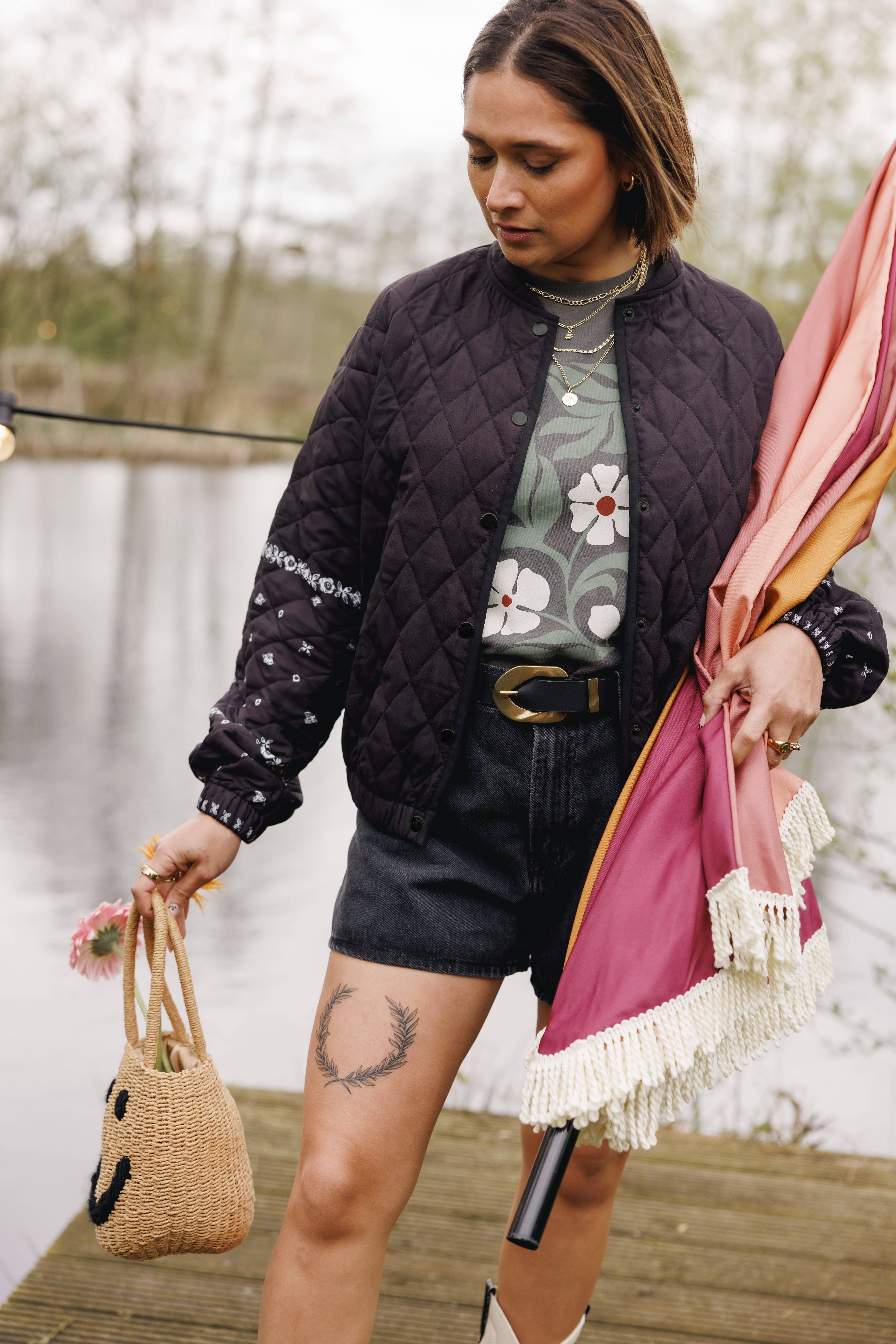 VERO MODA bomberjack VMJANE zwart