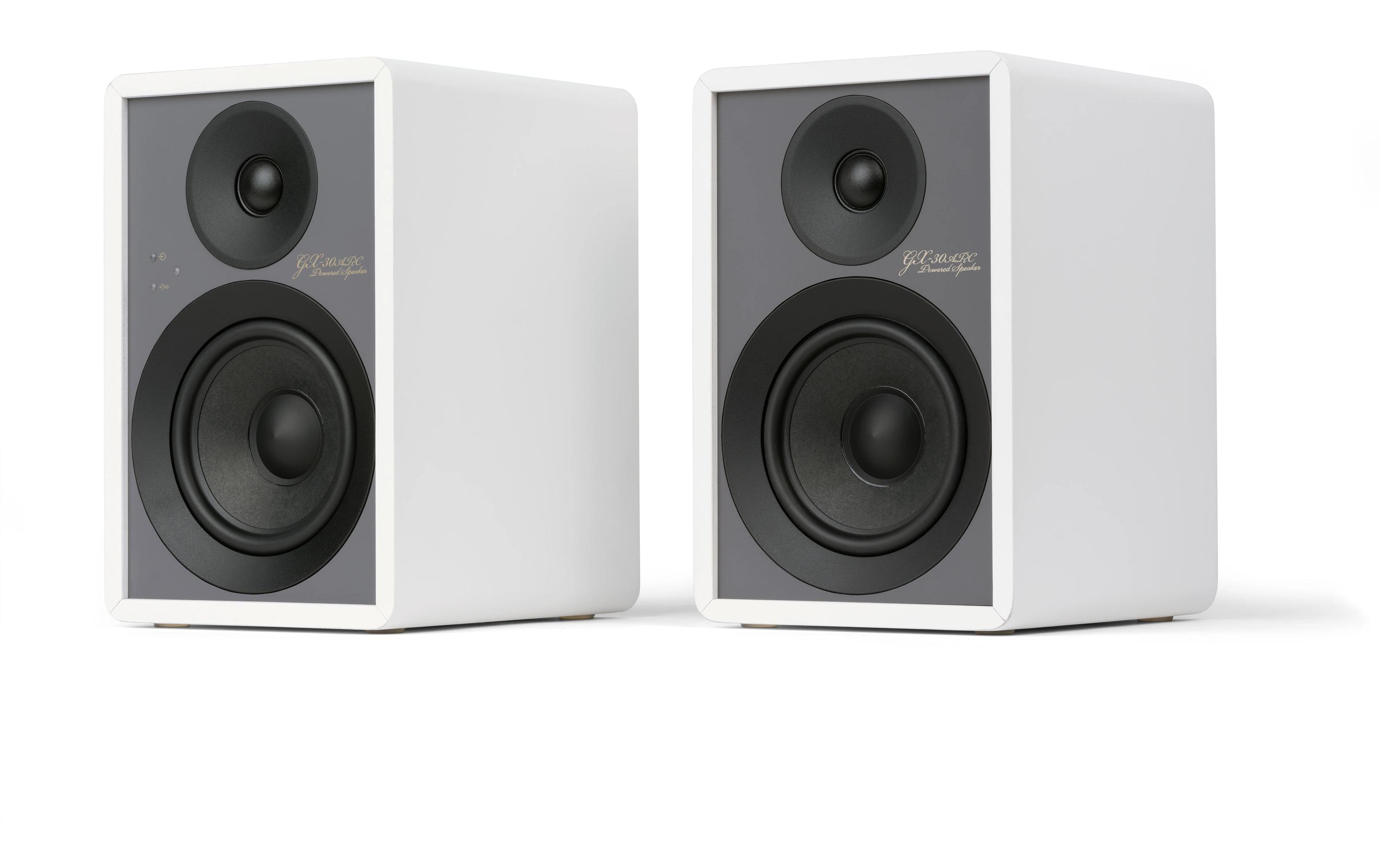 Regallautsprecher Paar GX-30ARC Weiss<br>Aktiv-Lautsprecher