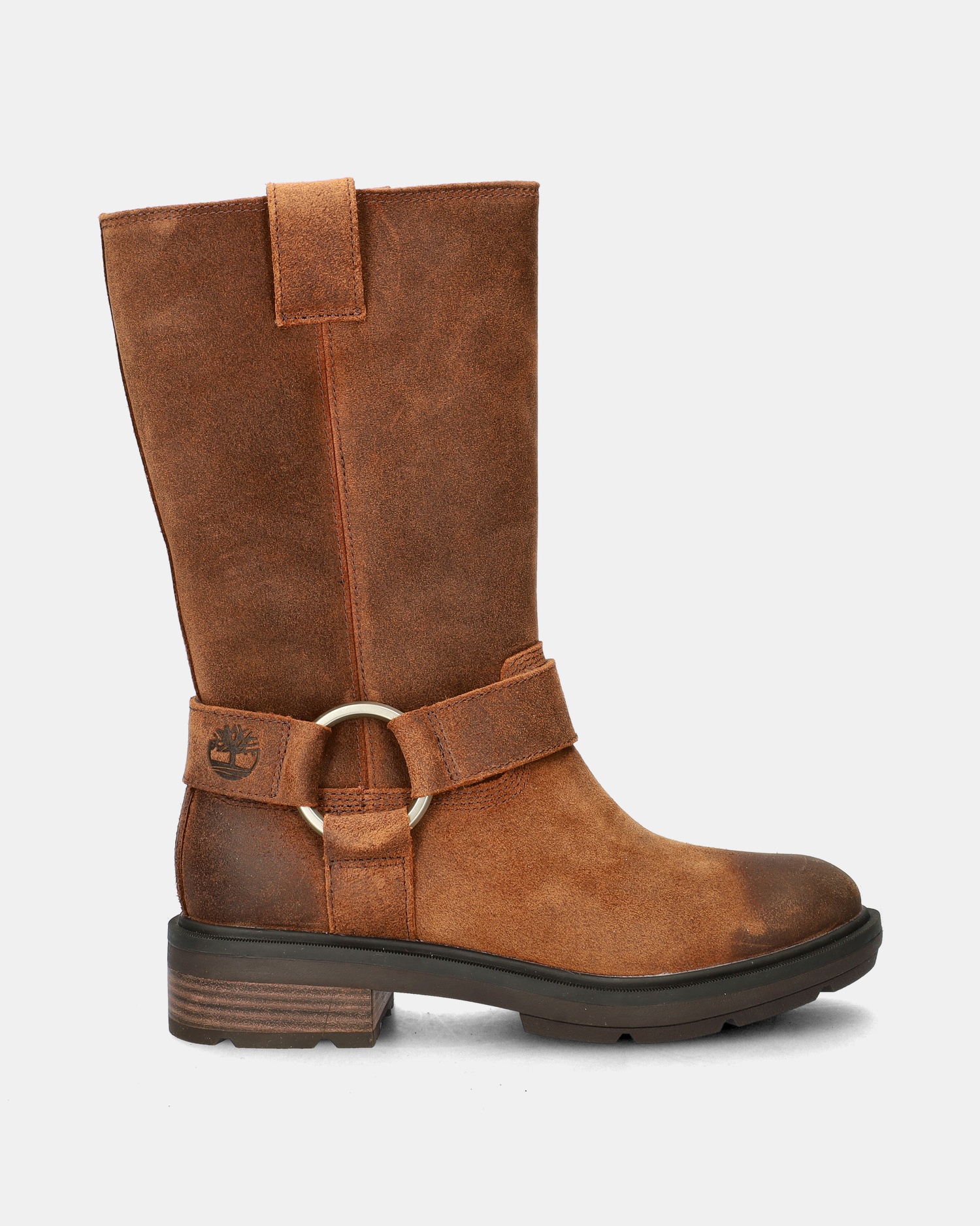 Timberland Tall Pull On Bikerboots  - bruin
