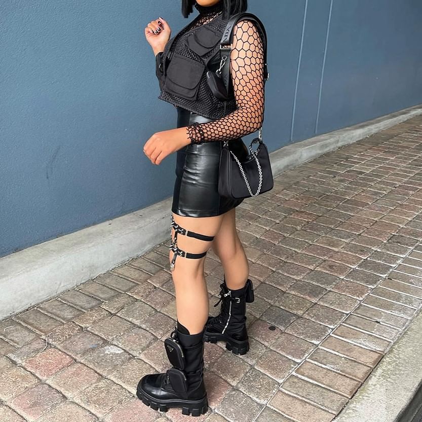 BrickBlack - Mesh Crop Utility Vest