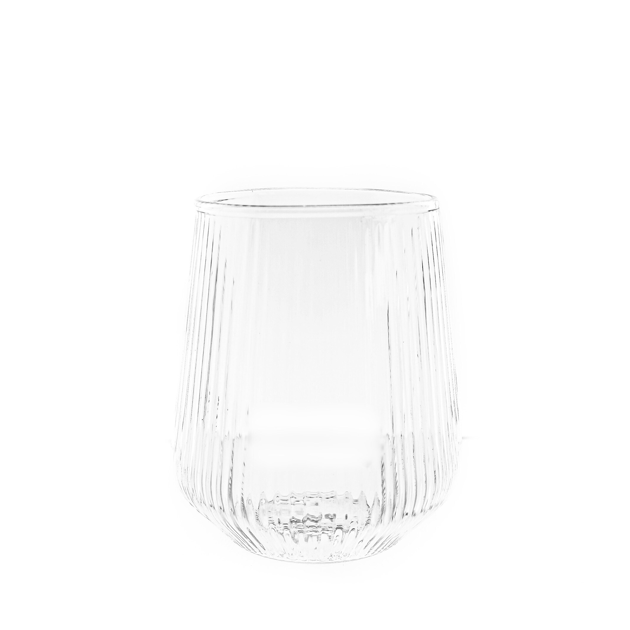 Gläser Trinkgläser Set geriffeltt 430ml