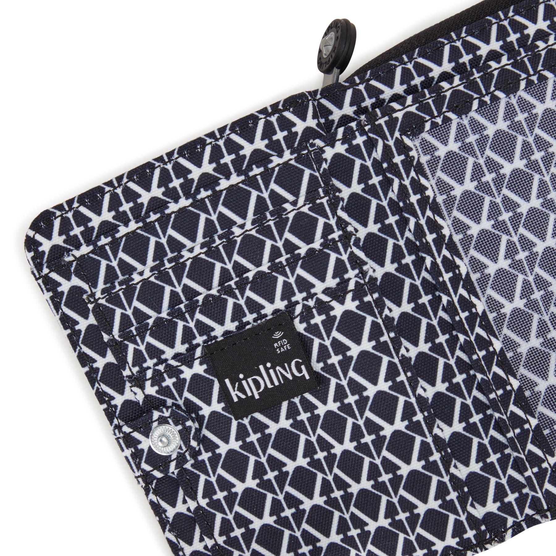 MONEY LOVE Portefeuille Moyen RFID - Signature Print